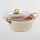 Evren 24 Cm Cream Ezme Seri Derin Tencere 3,8 Lt (Gold Çelik Kulp)